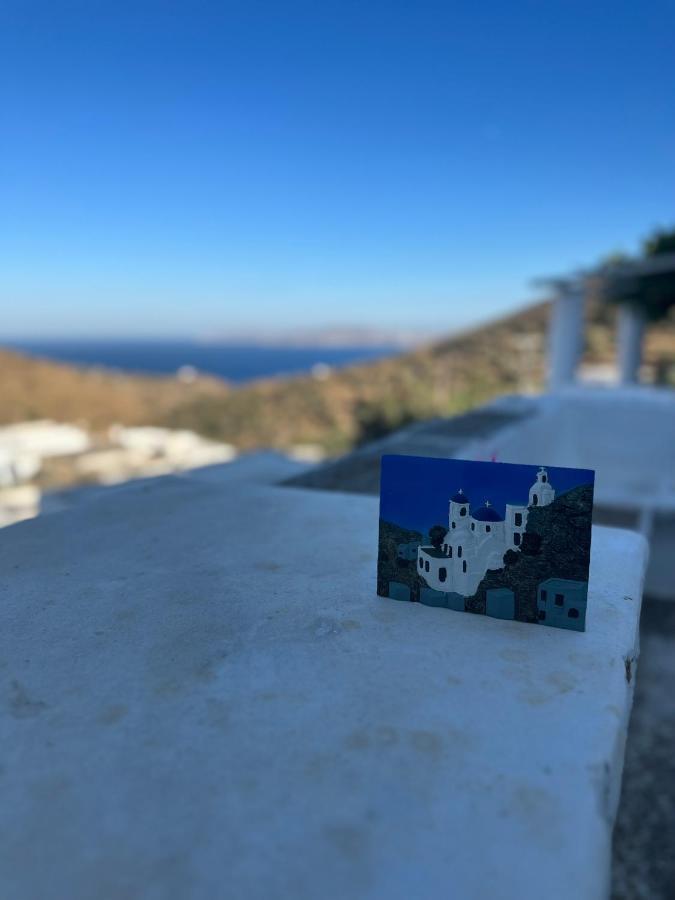 Cycladic House With Amazing View In Potamia Village Dio Choria Exterior foto